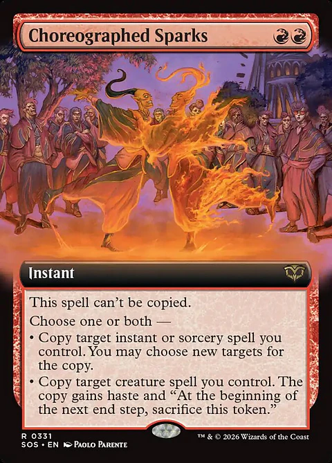 Choreographed Sparks (Extended Art)