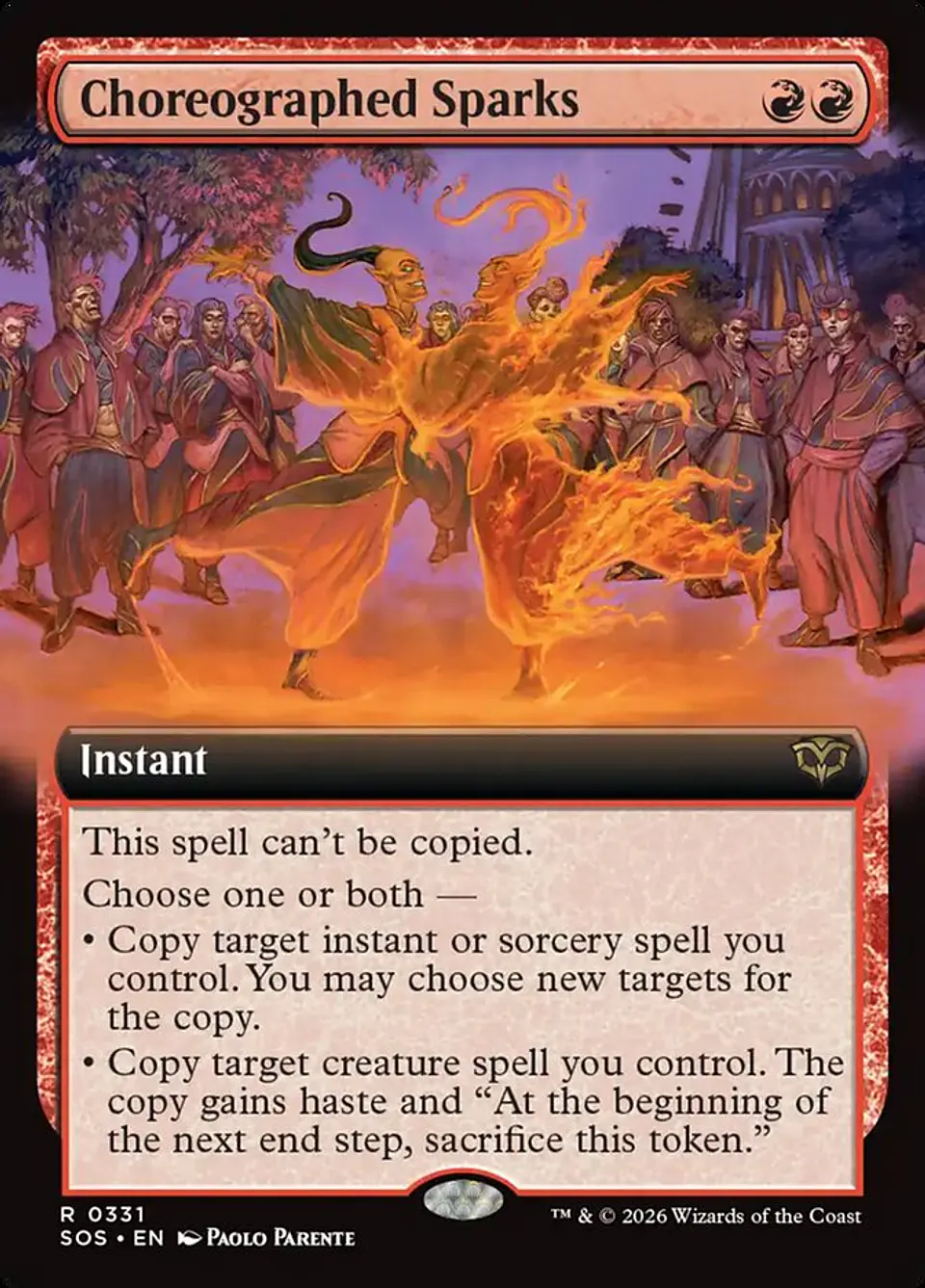 Choreographed Sparks (Extended Art) 1