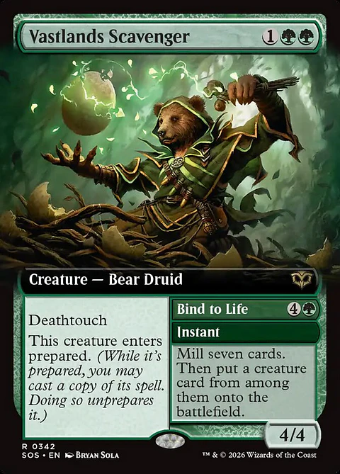 Vastlands Scavenger // Bind to Life (Extended Art)
