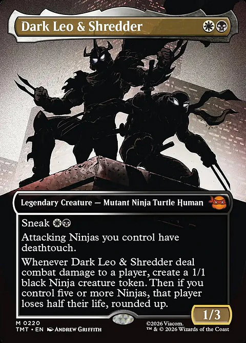 Dark Leo & Shredder (Borderless)