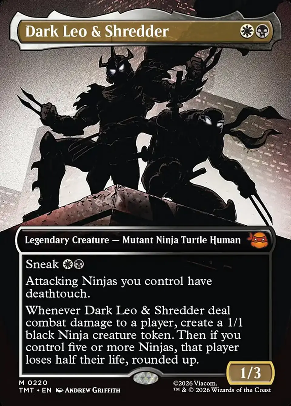 Dark Leo & Shredder (Borderless) 1