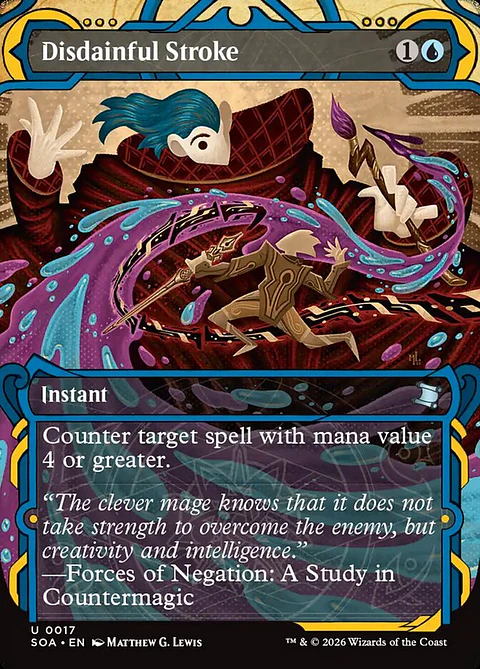 Disdainful Stroke (Borderless)