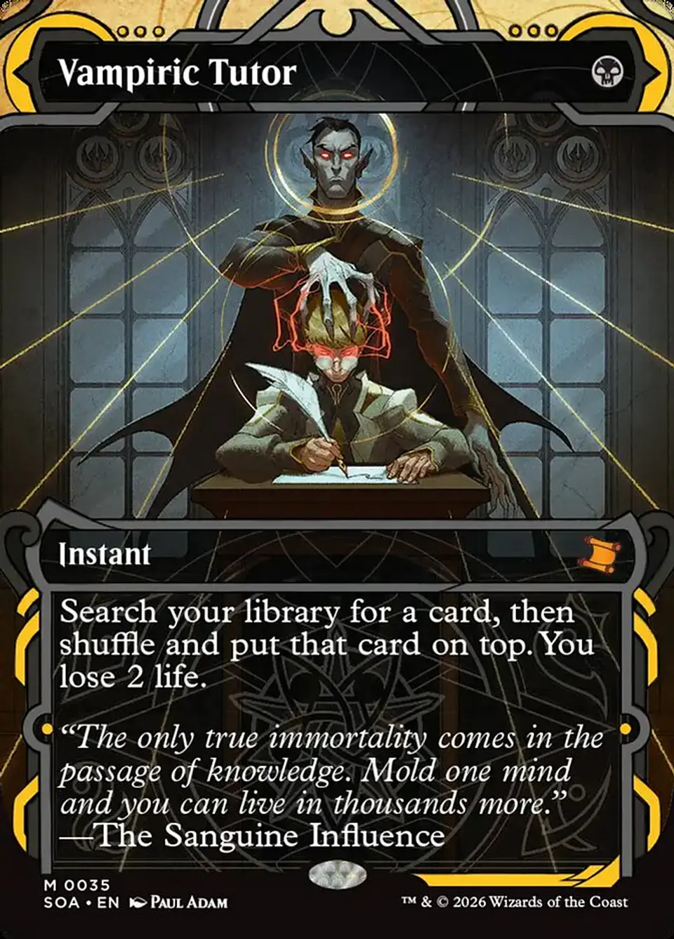 Vampiric Tutor (Borderless) 1