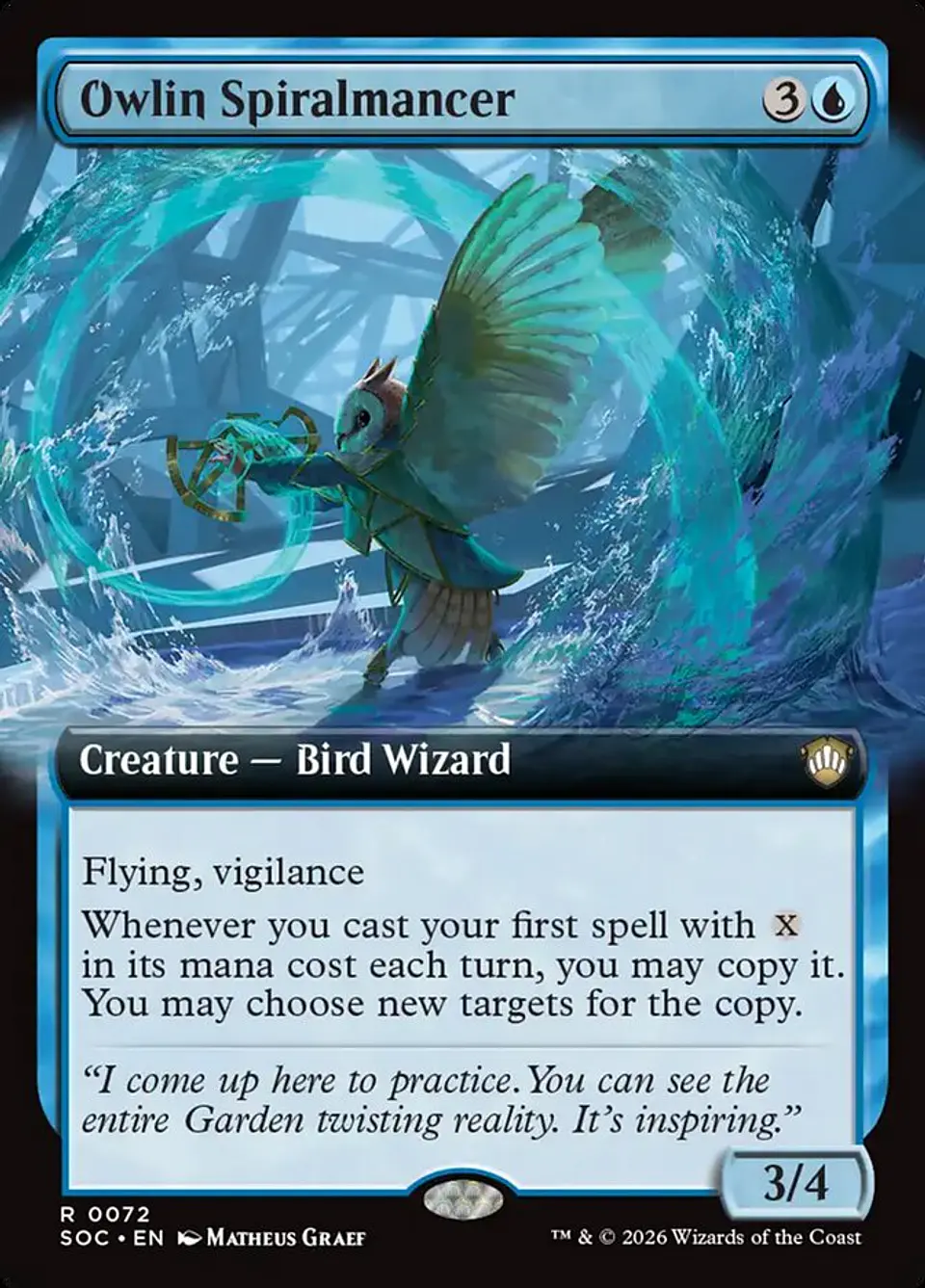 Owlin Spiralmancer (Extended Art) 1