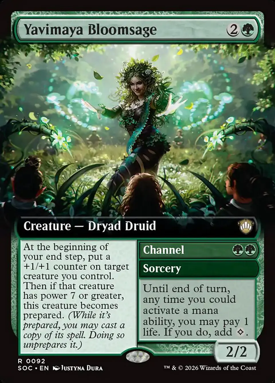 Yavimaya Bloomsage // Channel (Extended Art) 1