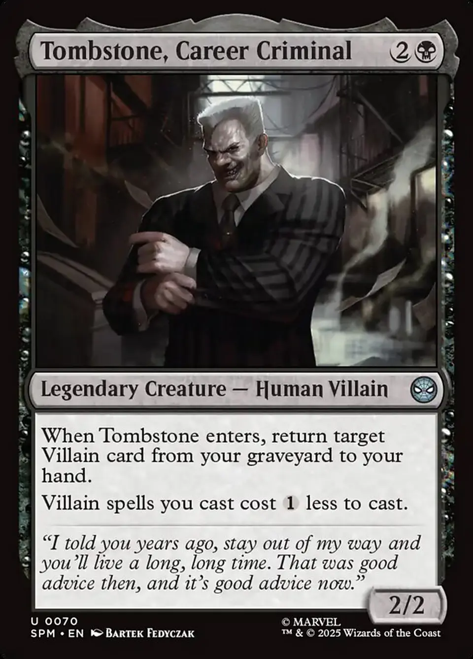 Tombstone, Career Criminal 1