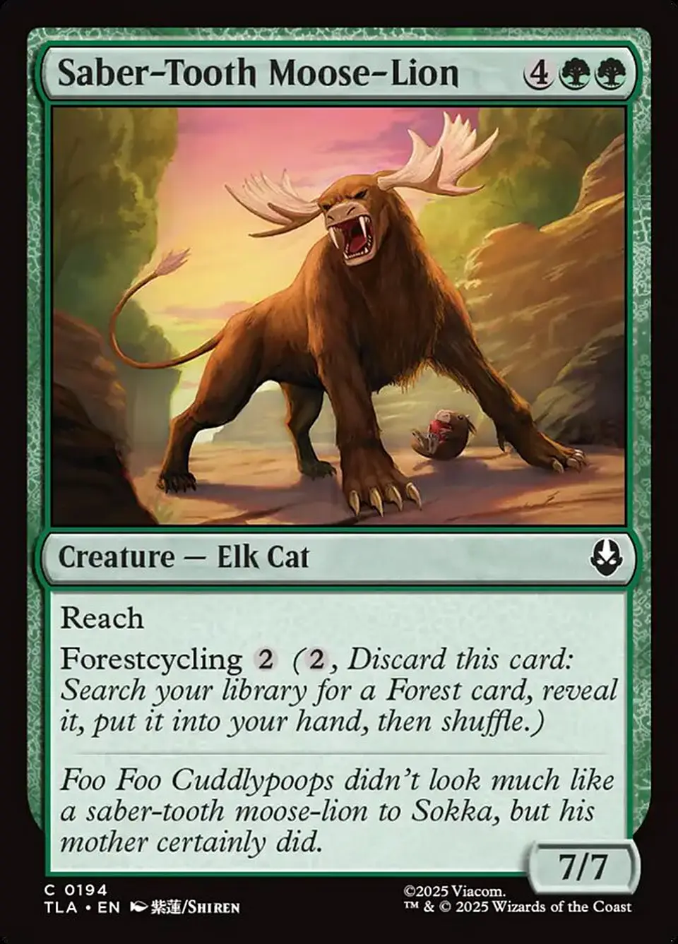 Saber-Tooth Moose-Lion 1