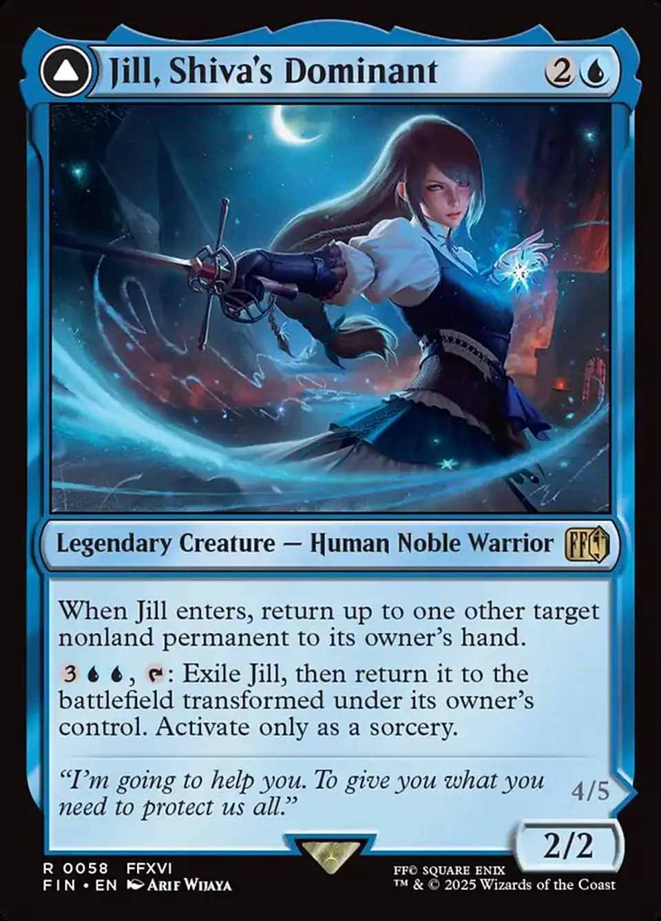 Jill, Shiva's Dominant // Shiva, Warden of Ice 1
