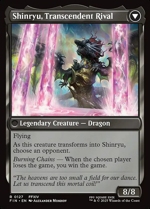 Zenos yae Galvus // Shinryu, Transcendent Rival