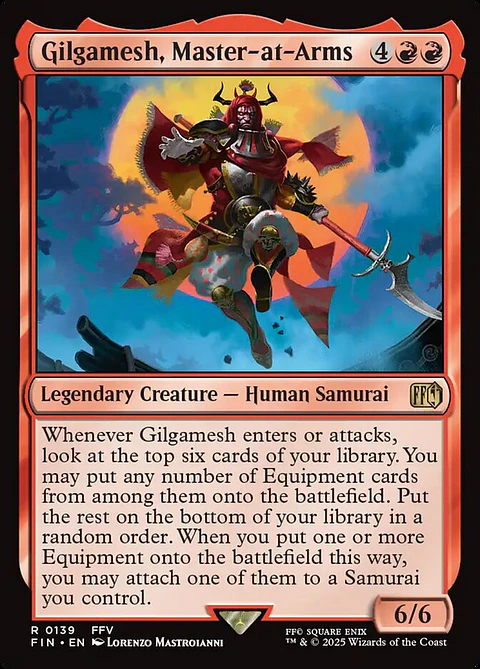 Gilgamesh, Master-at-Arms