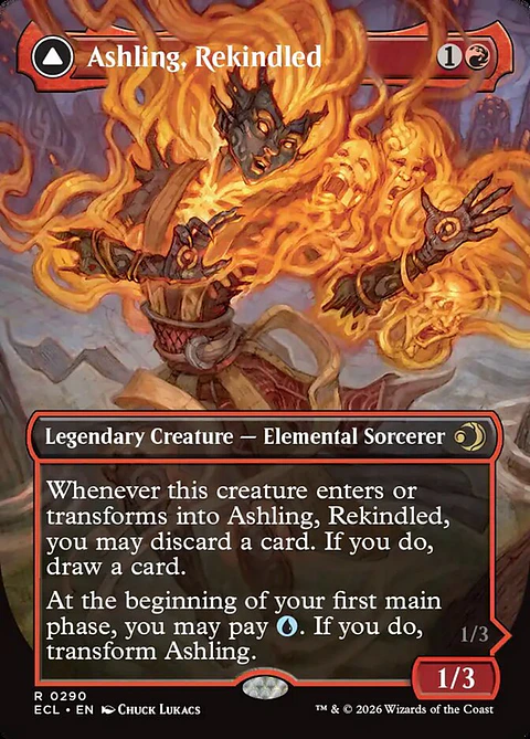 Ashling, Rekindled // Ashling, Rimebound (Borderless)