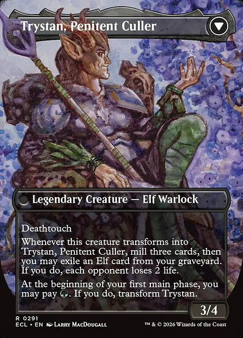 Trystan, Callous Cultivator // Trystan, Penitent Culler (Borderless)