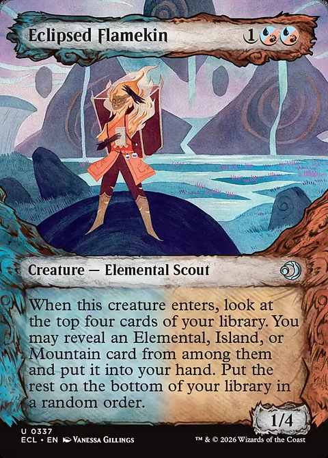 Eclipsed Flamekin (Borderless)