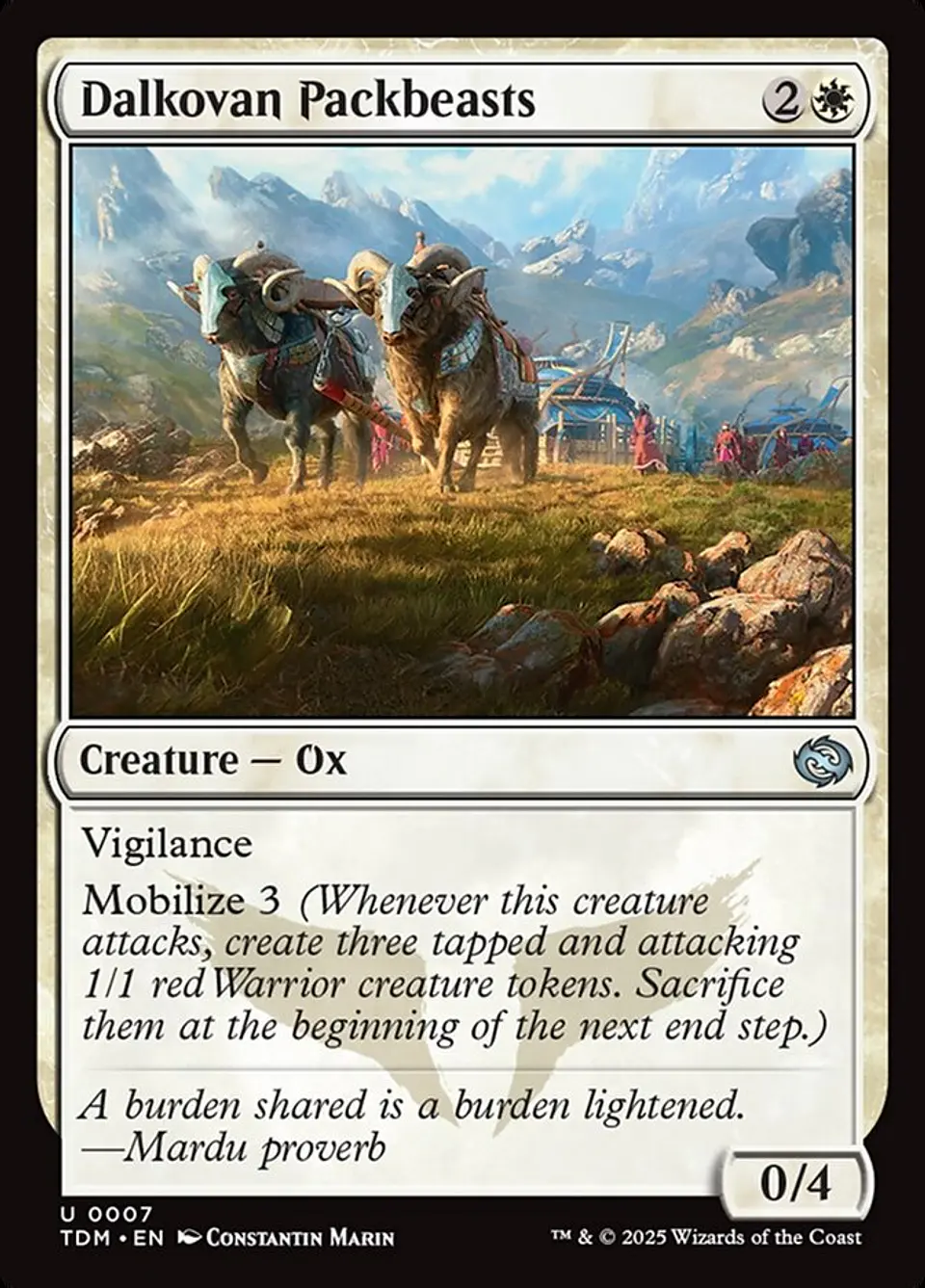 Dalkovan Packbeasts 1
