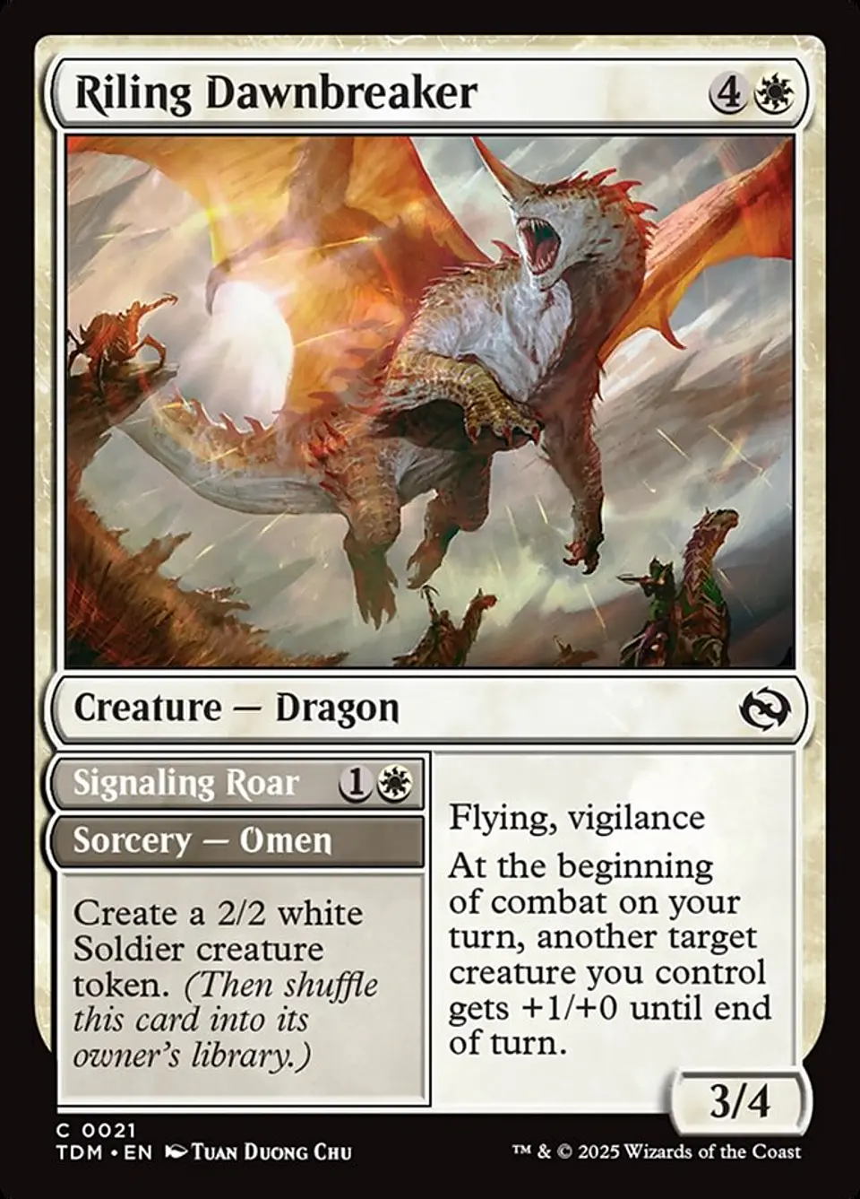 Riling Dawnbreaker // Signaling Roar 1