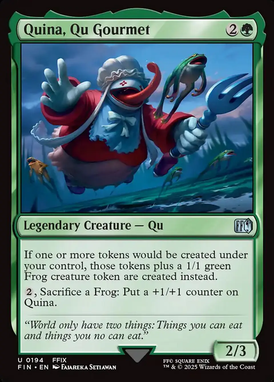 Quina, Qu Gourmet 1