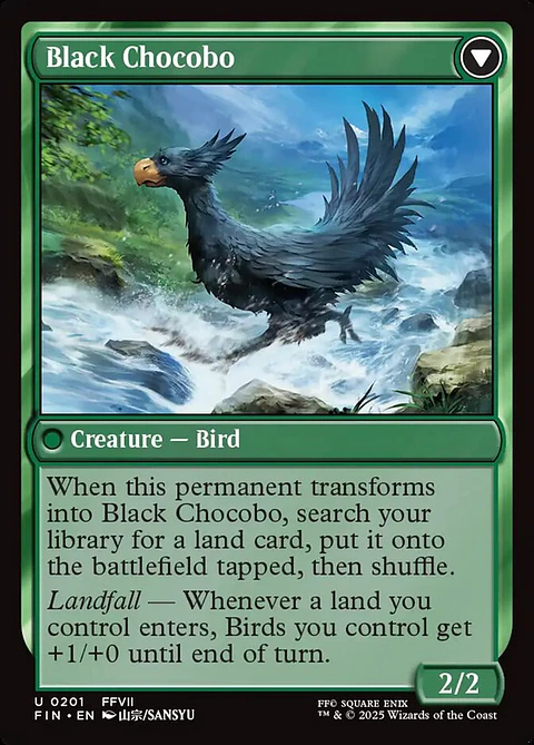 Sidequest: Raise a Chocobo // Black Chocobo