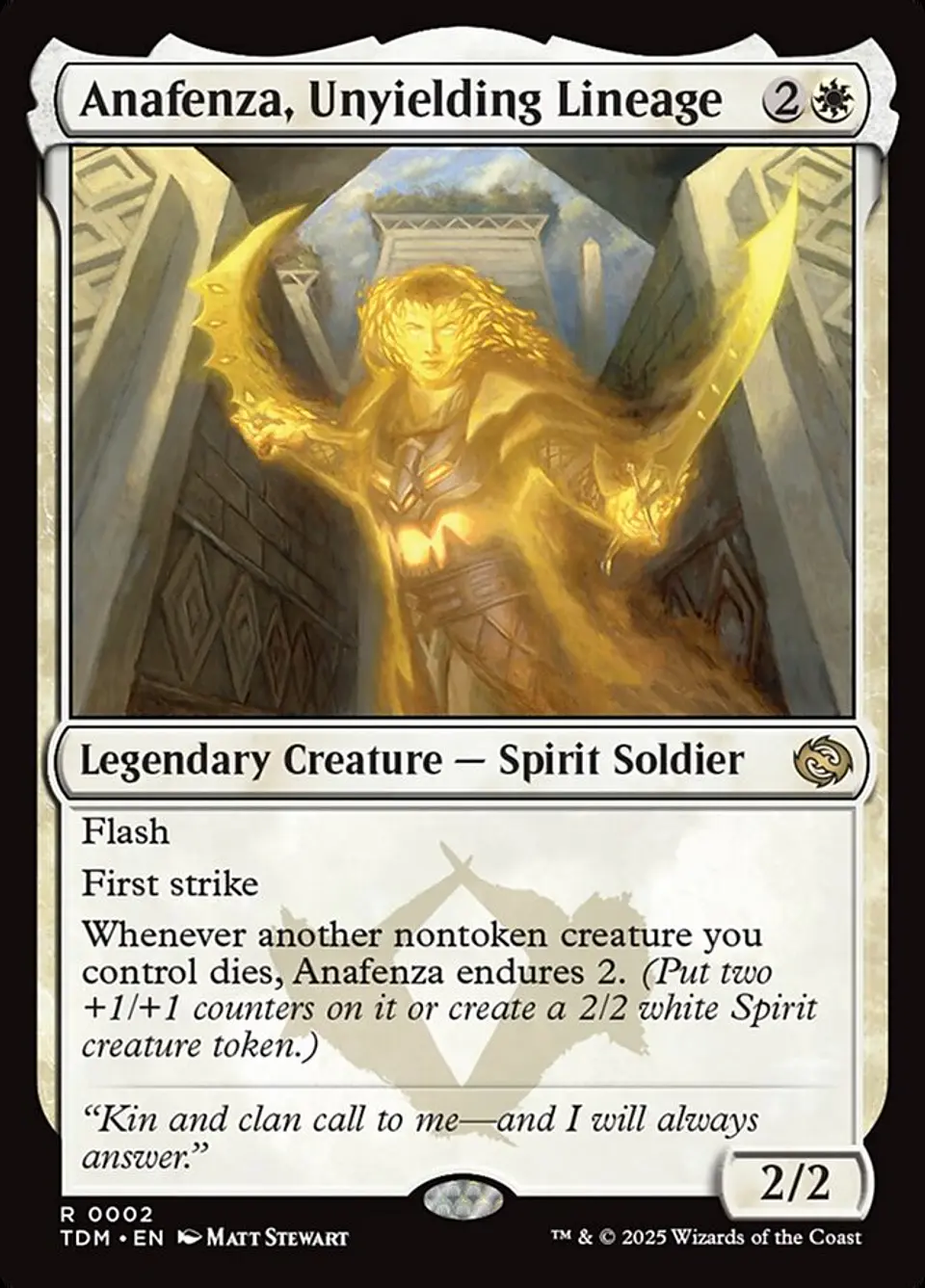 Anafenza, Unyielding Lineage 1