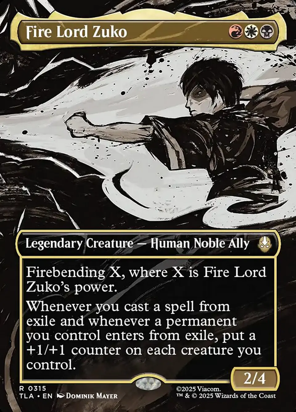 Fire Lord Zuko (Borderless) 1