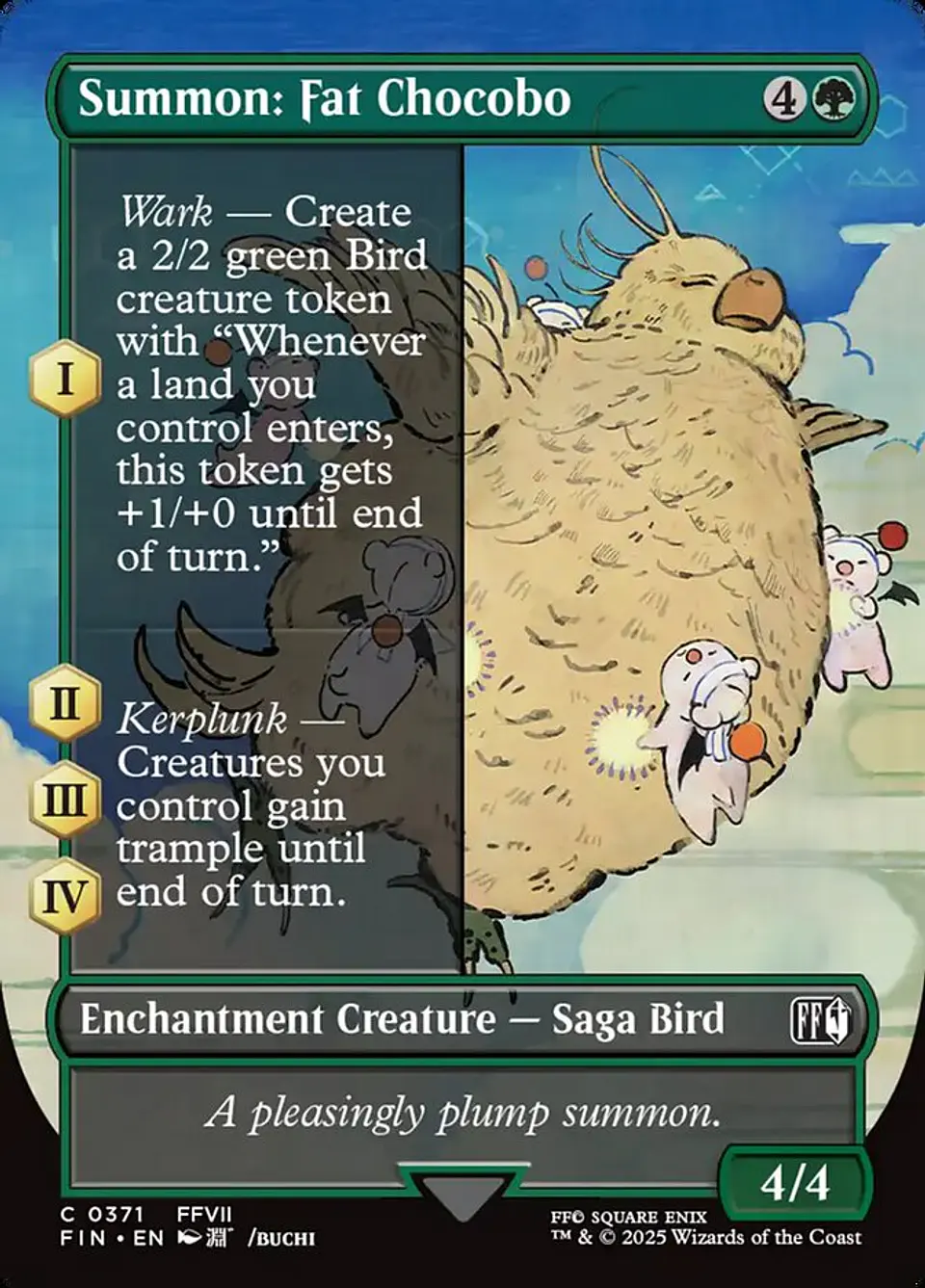 Summon: Fat Chocobo (Borderless) 1