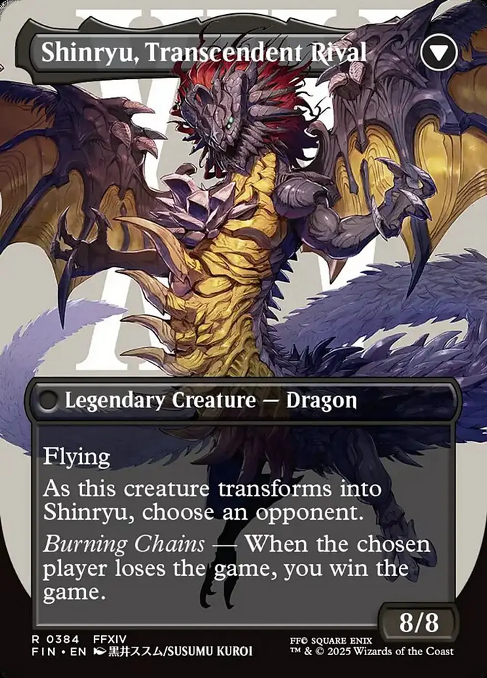 Zenos yae Galvus // Shinryu, Transcendent Rival (Borderless) 2
