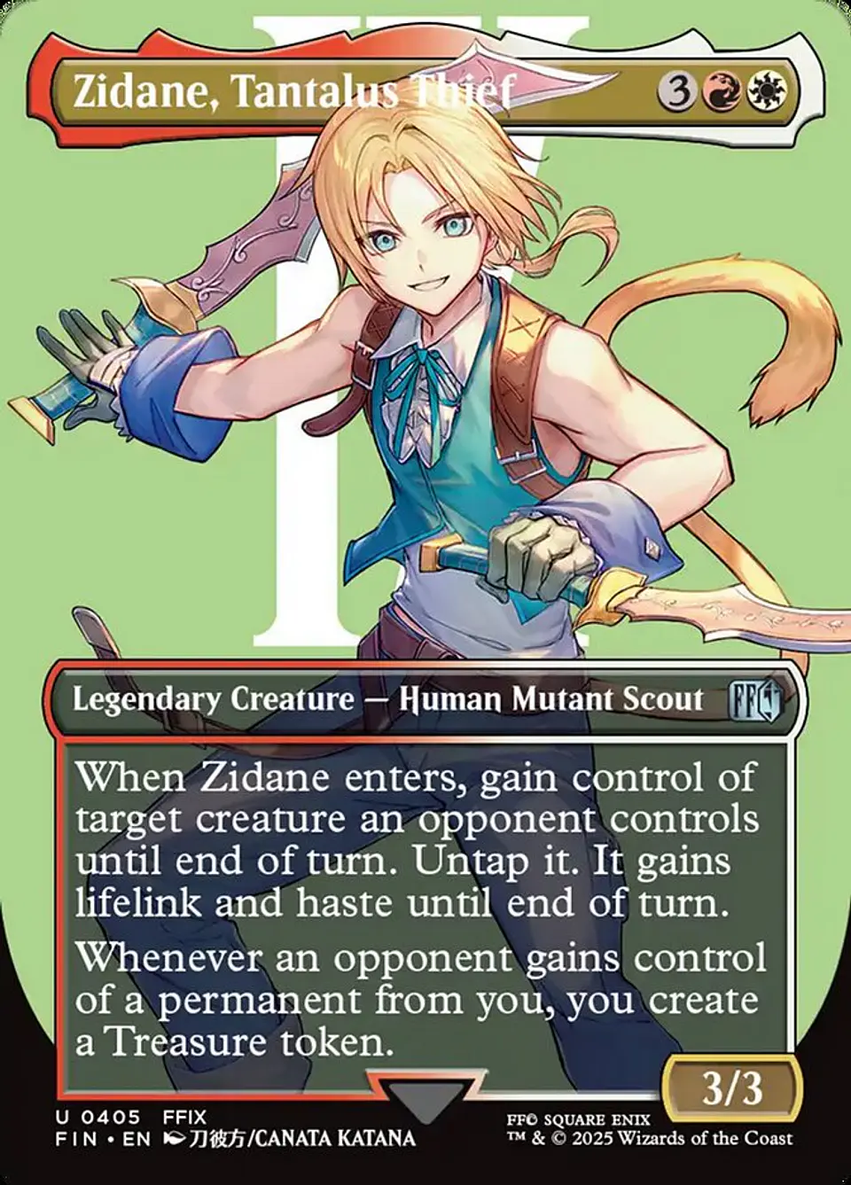 Zidane, Tantalus Thief (Borderless) 1