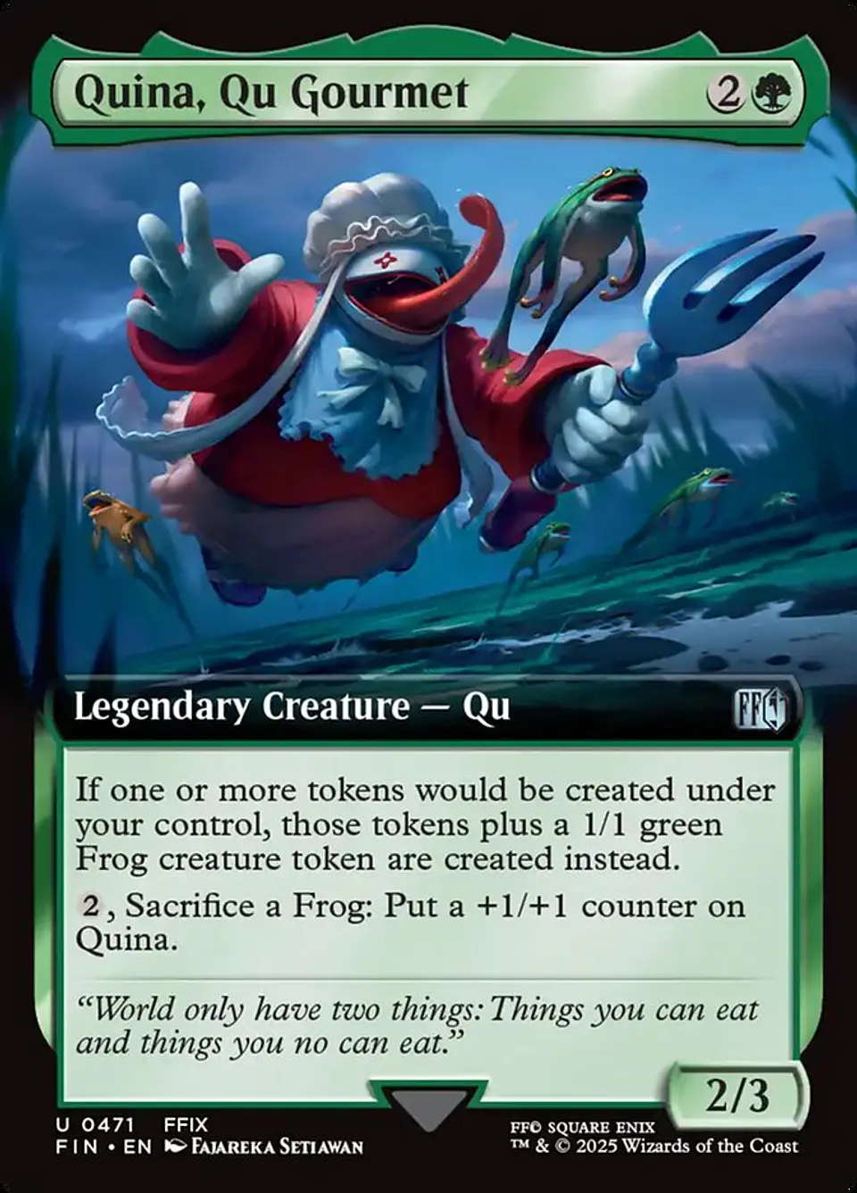 Quina, Qu Gourmet (Extended Art) 1