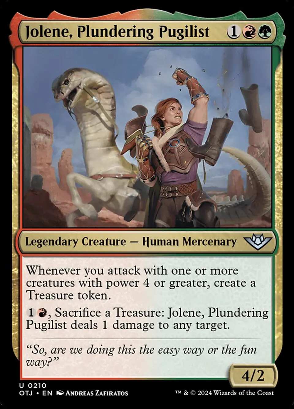 Jolene, Plundering Pugilist 1
