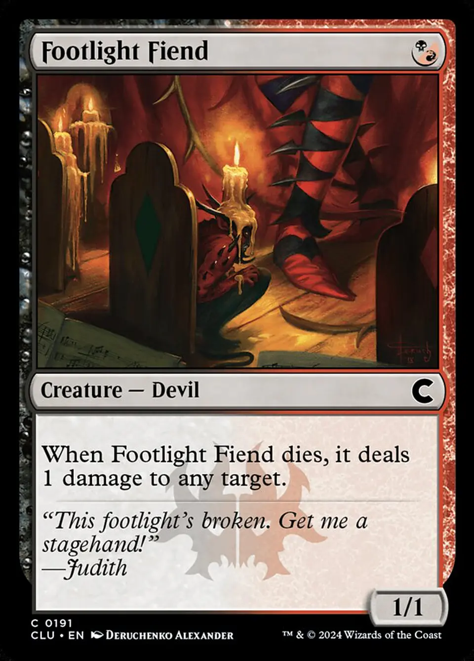 Footlight Fiend 1