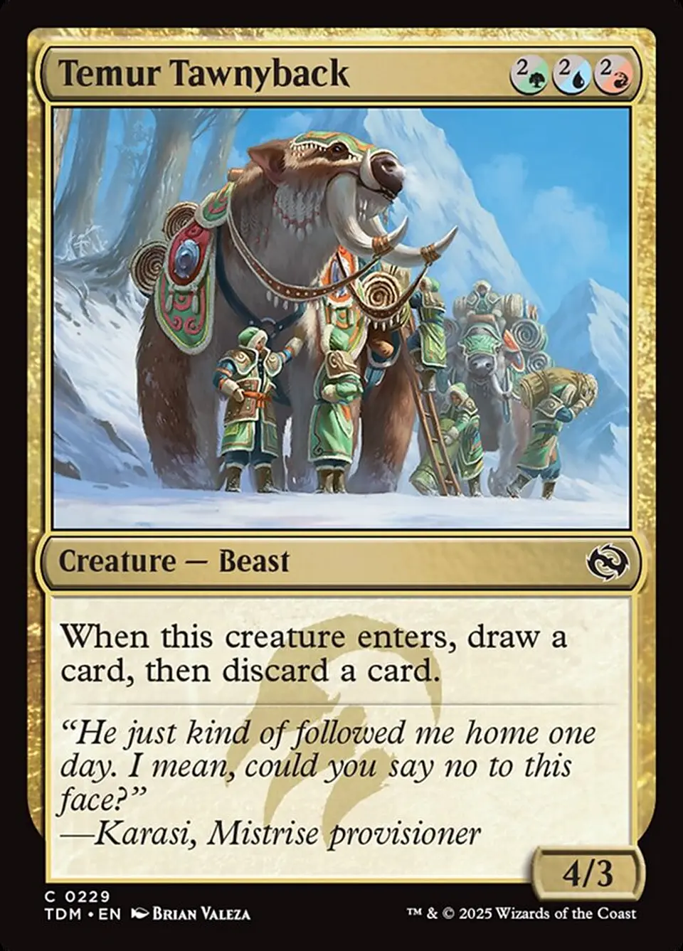 Temur Tawnyback 1