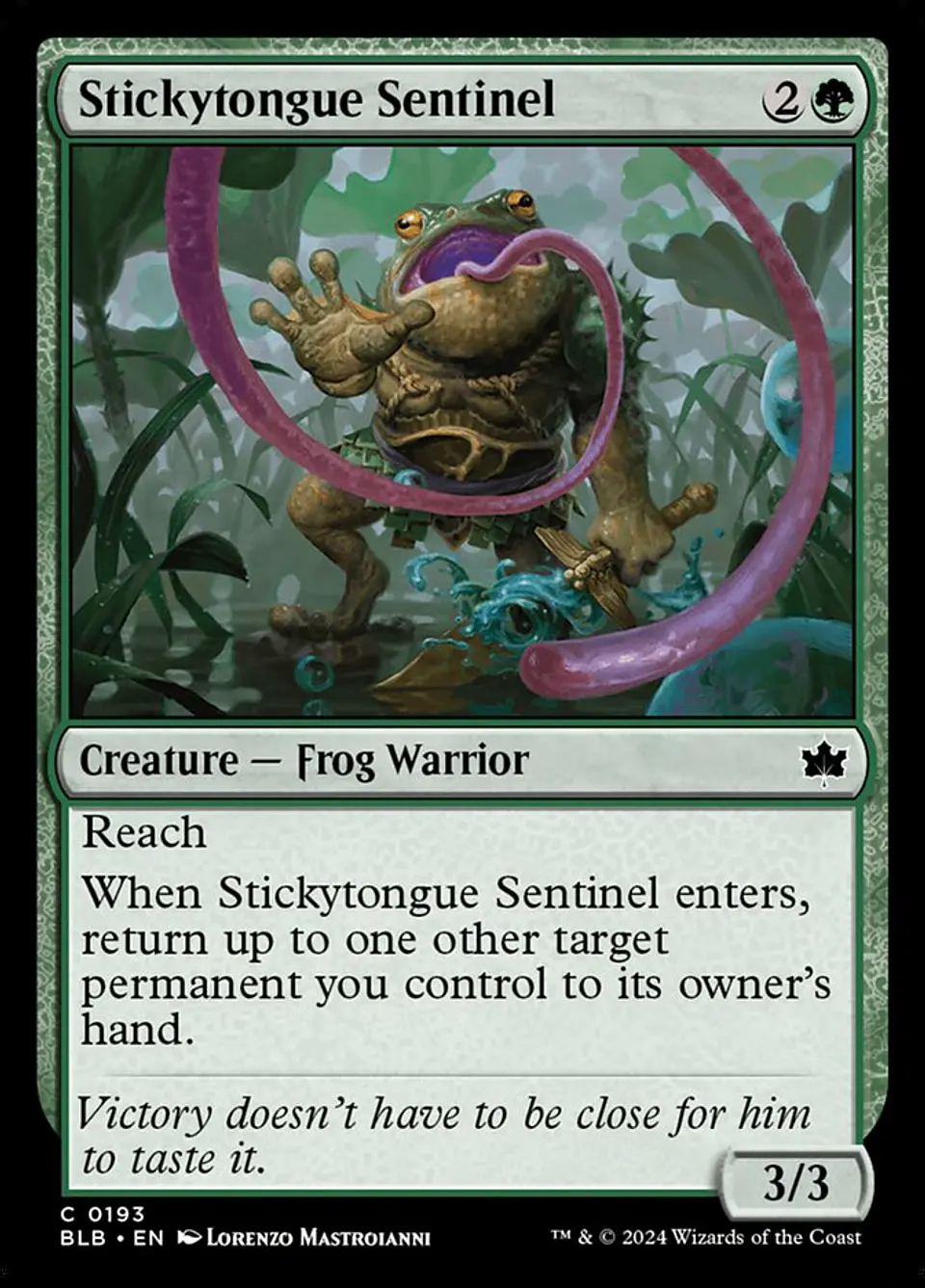 Stickytongue Sentinel 1
