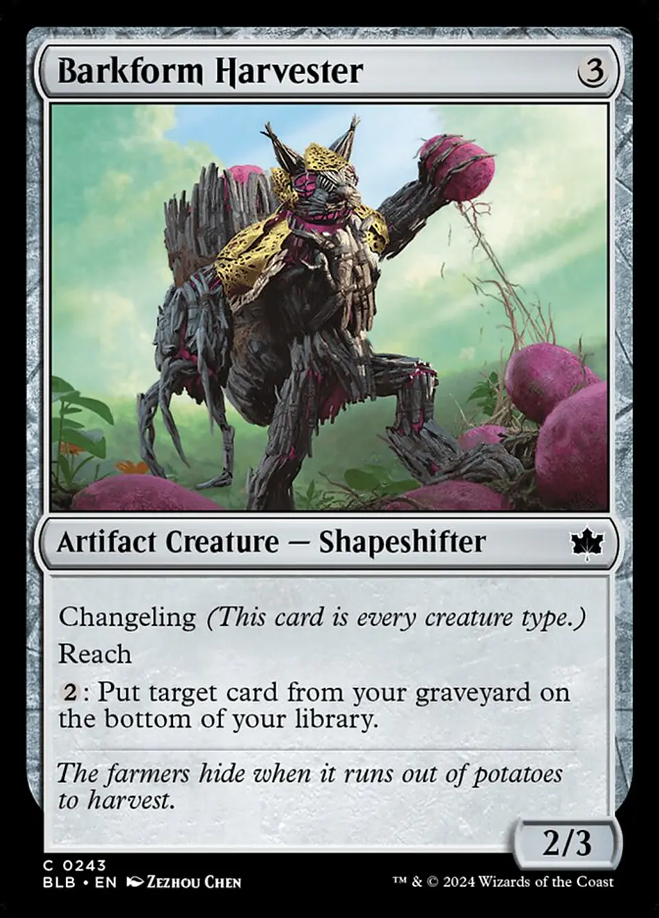 Barkform Harvester 1