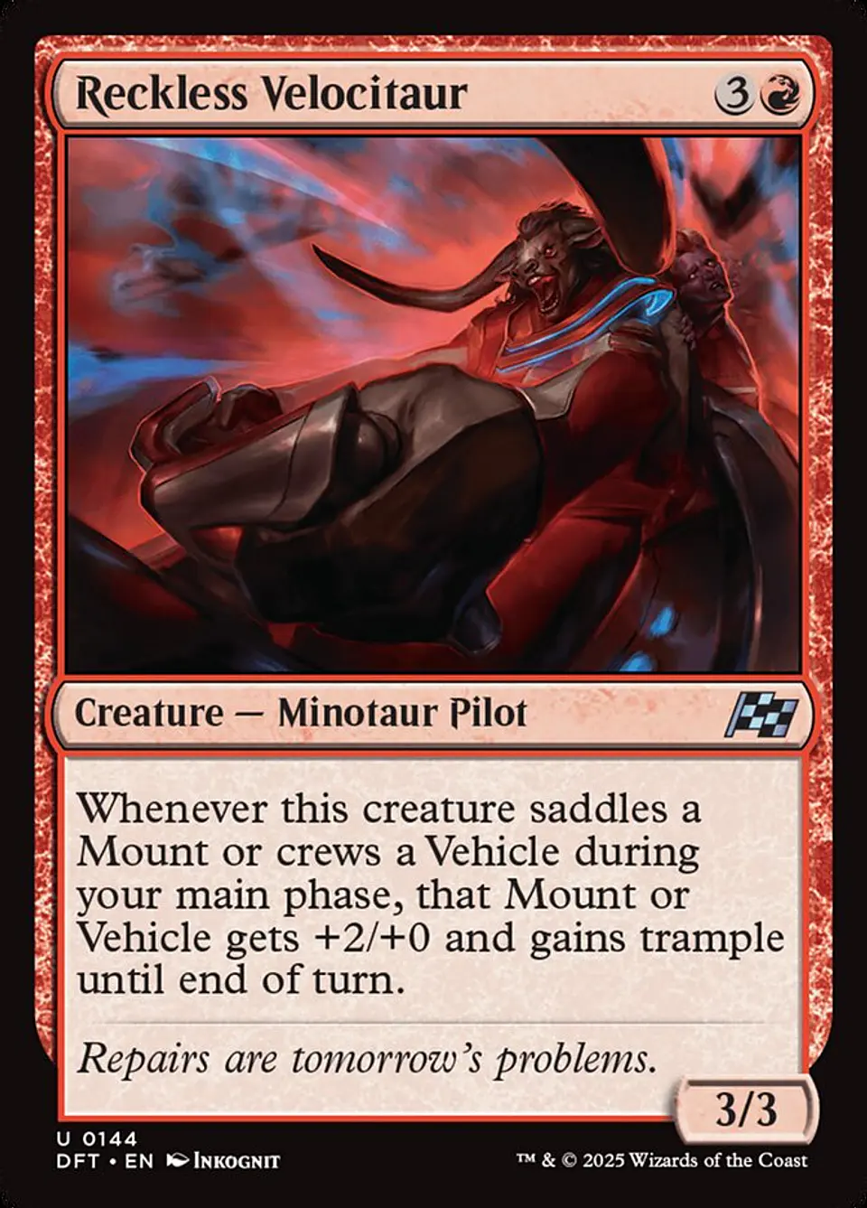 Reckless Velocitaur 1