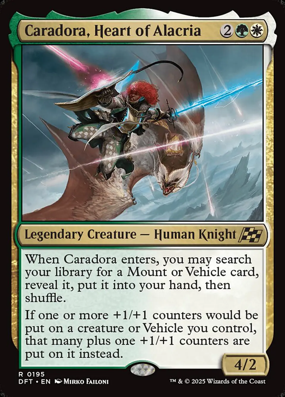 Caradora, Heart of Alacria 1