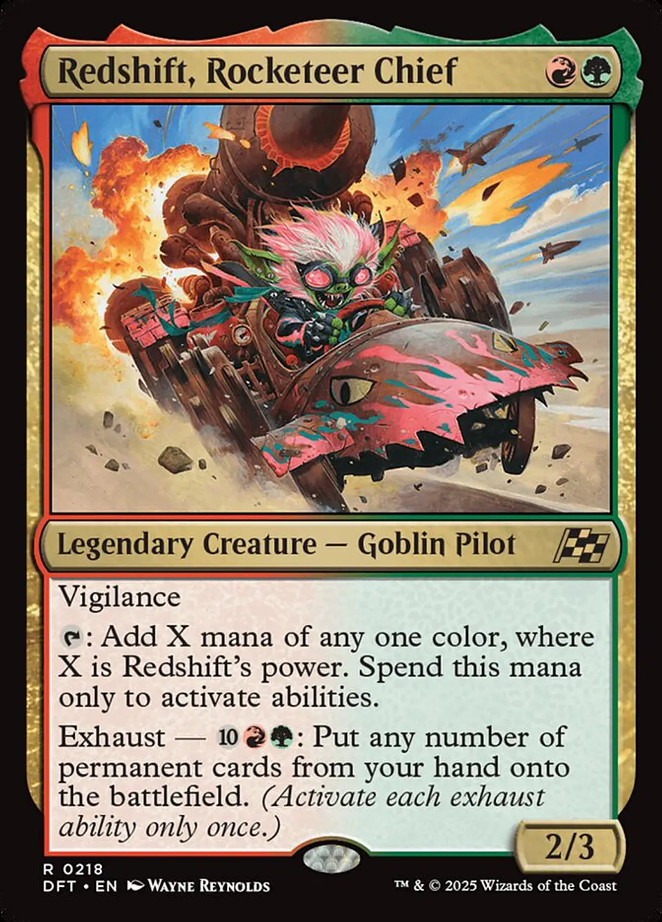 Redshift, Rocketeer Chief 1