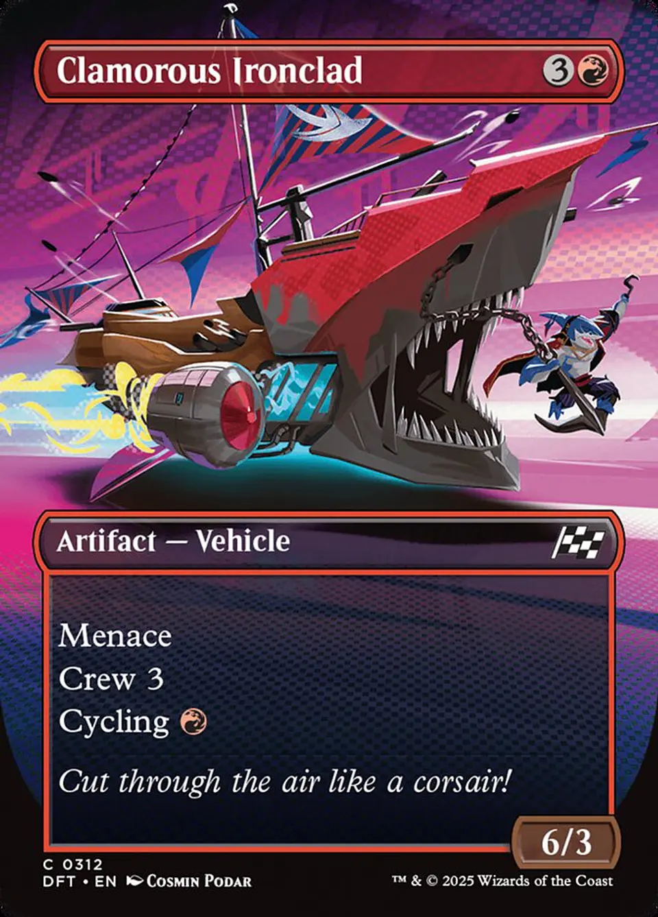 Clamorous Ironclad (Borderless) 1