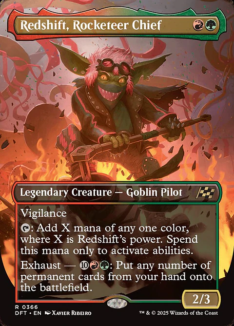 Redshift, Rocketeer Chief (Borderless)