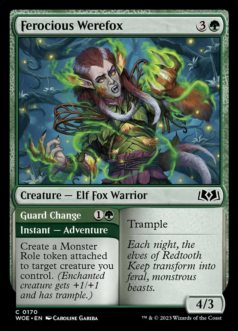 Ferocious Werefox // Guard Change 1