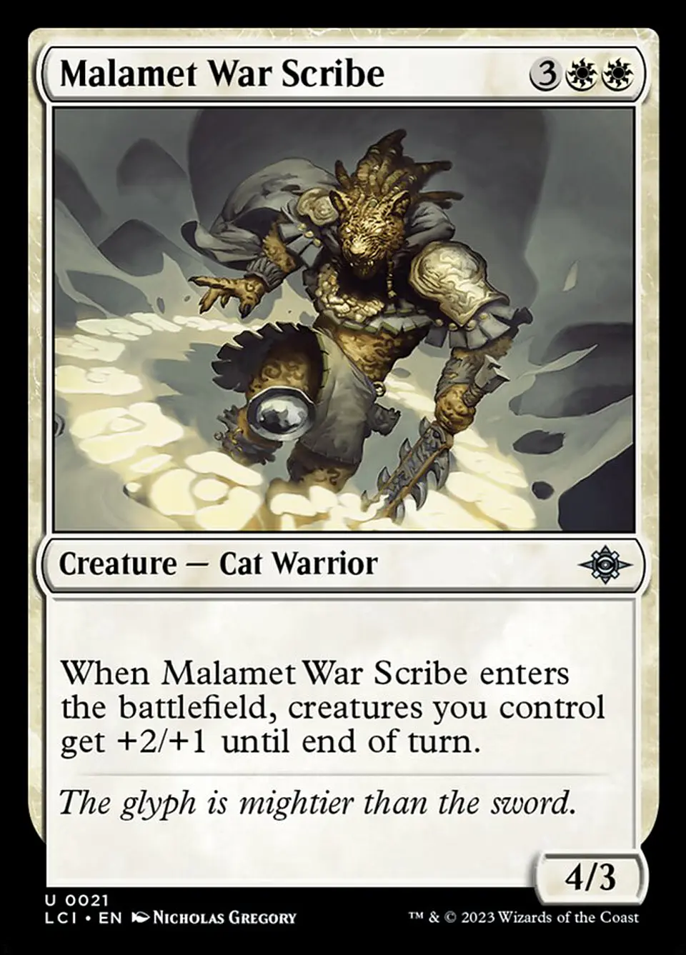 Malamet War Scribe 1