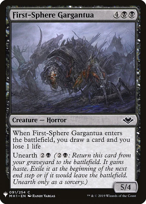 First-Sphere Gargantua (The List)