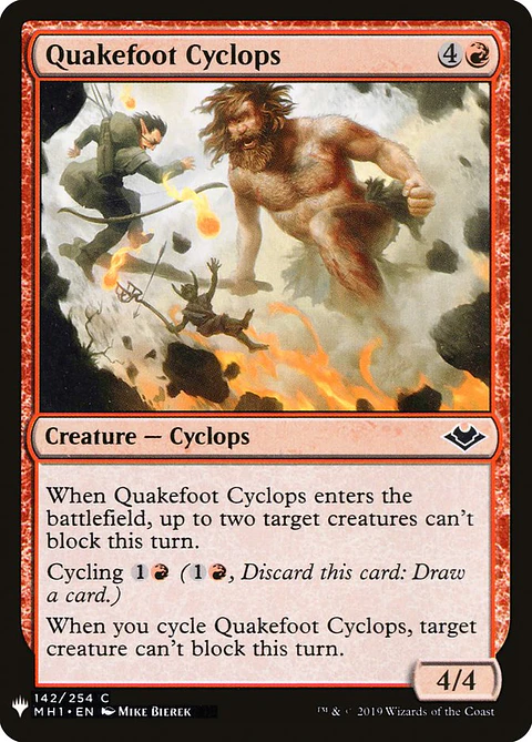 Quakefoot Cyclops (The List)