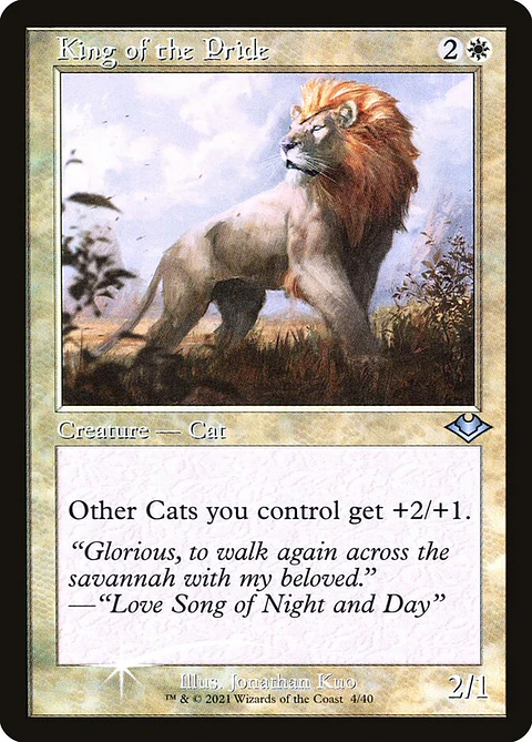 King of the Pride (Retro Frame)