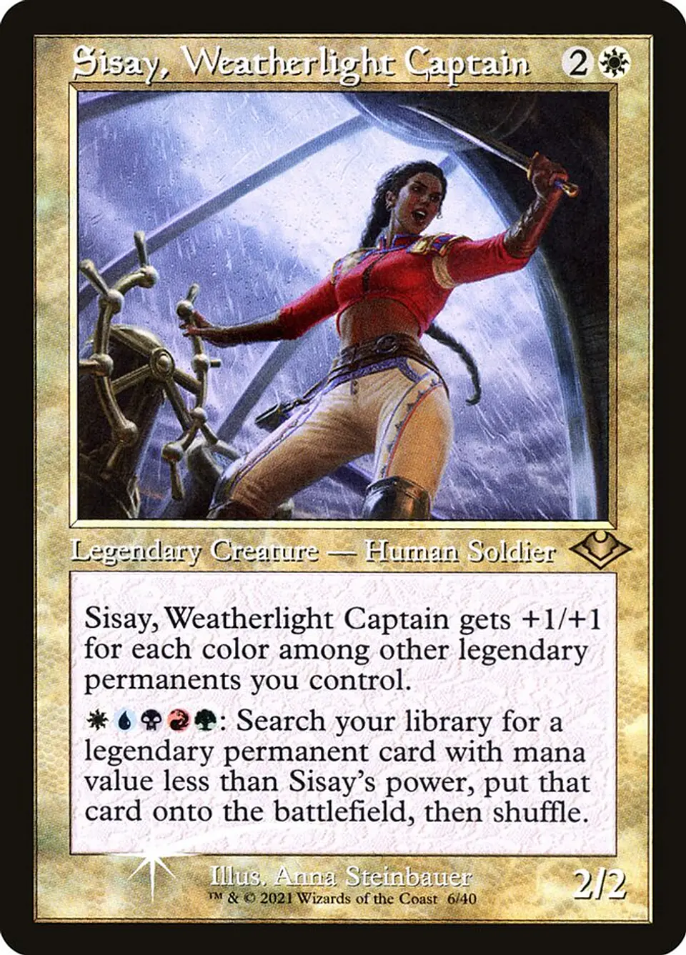 Sisay, Weatherlight Captain (Retro Frame) 1