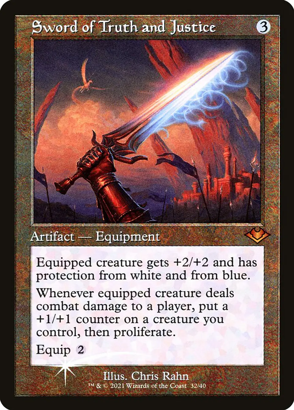 Sword of Truth and Justice (Retro Frame) 1