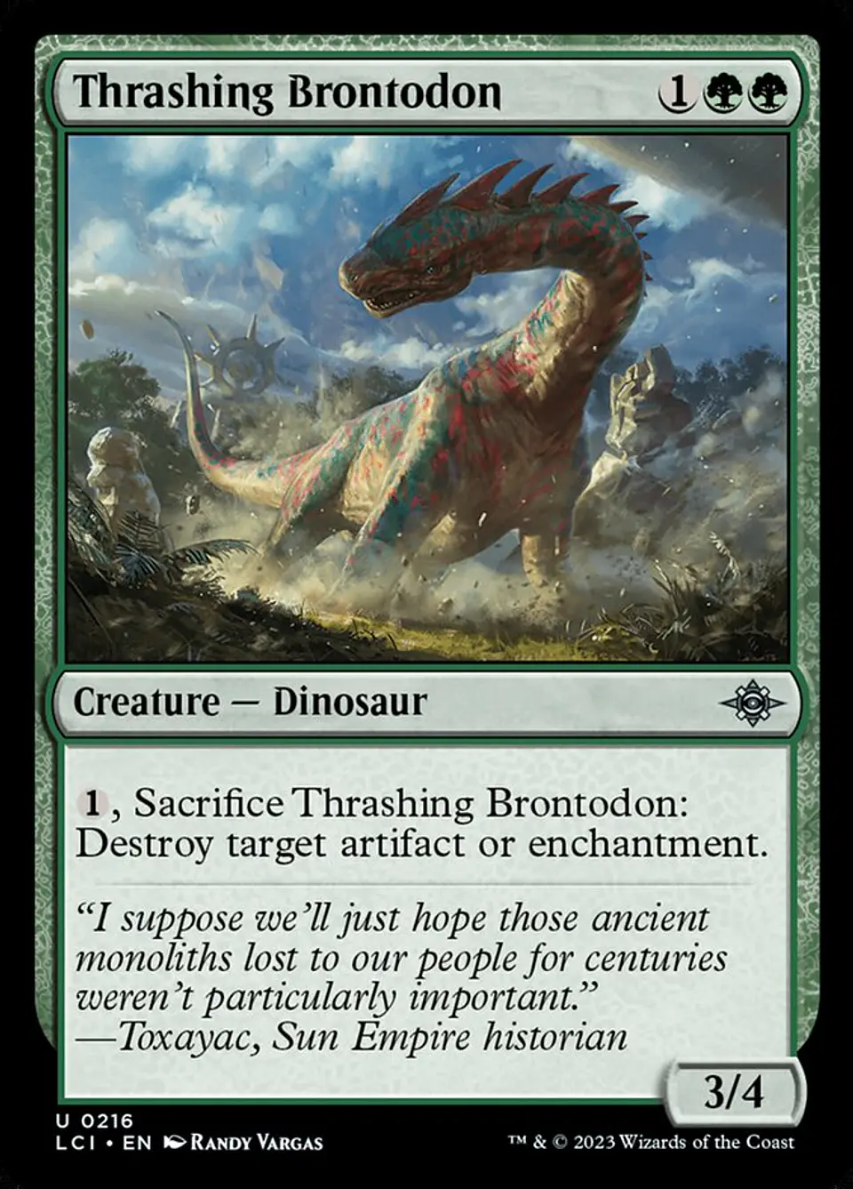 Thrashing Brontodon 1