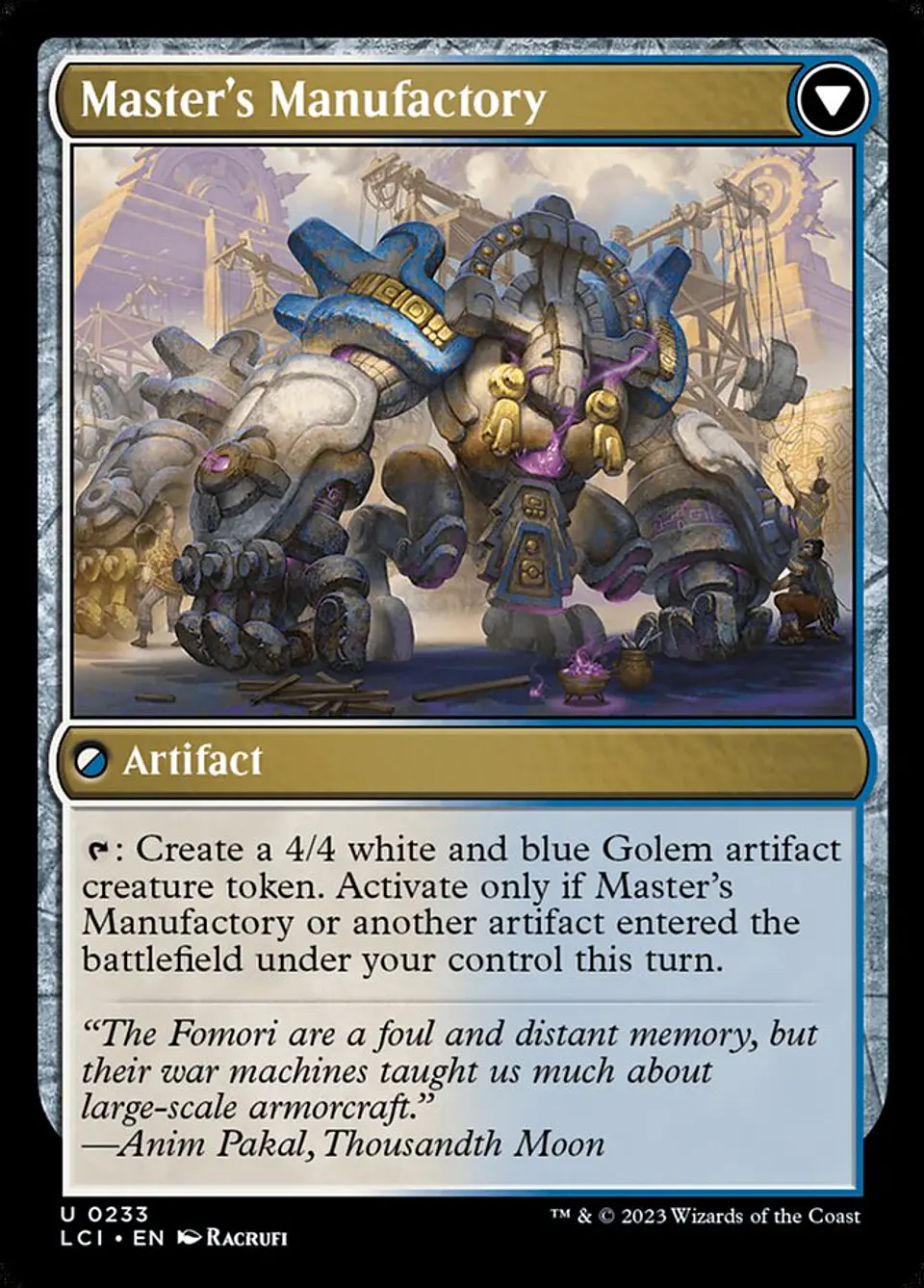Master's Guide-Mural // Master's Manufactory 2