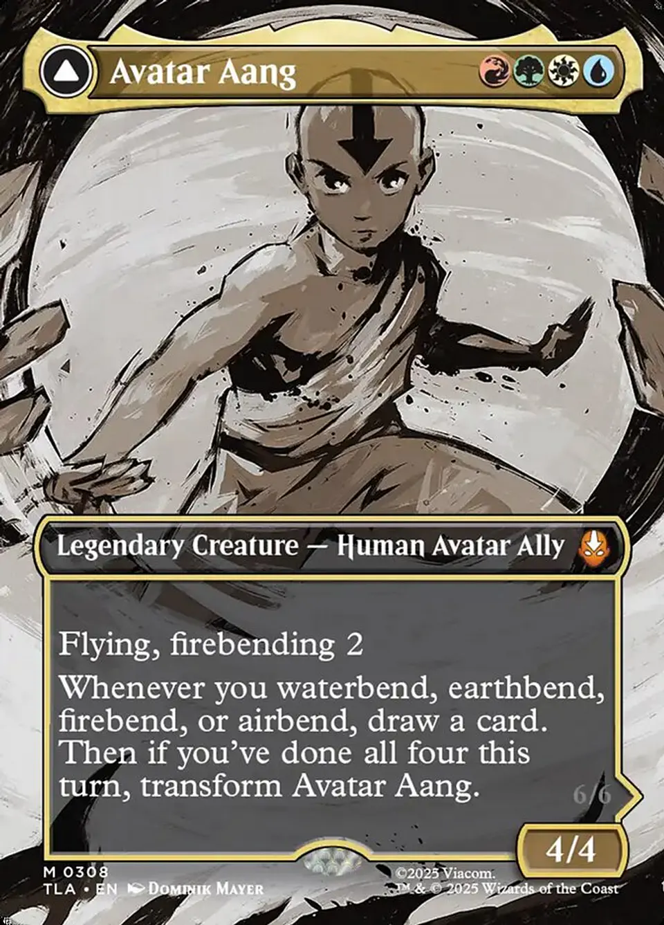 Avatar Aang // Aang, Master of Elements (Borderless) 1
