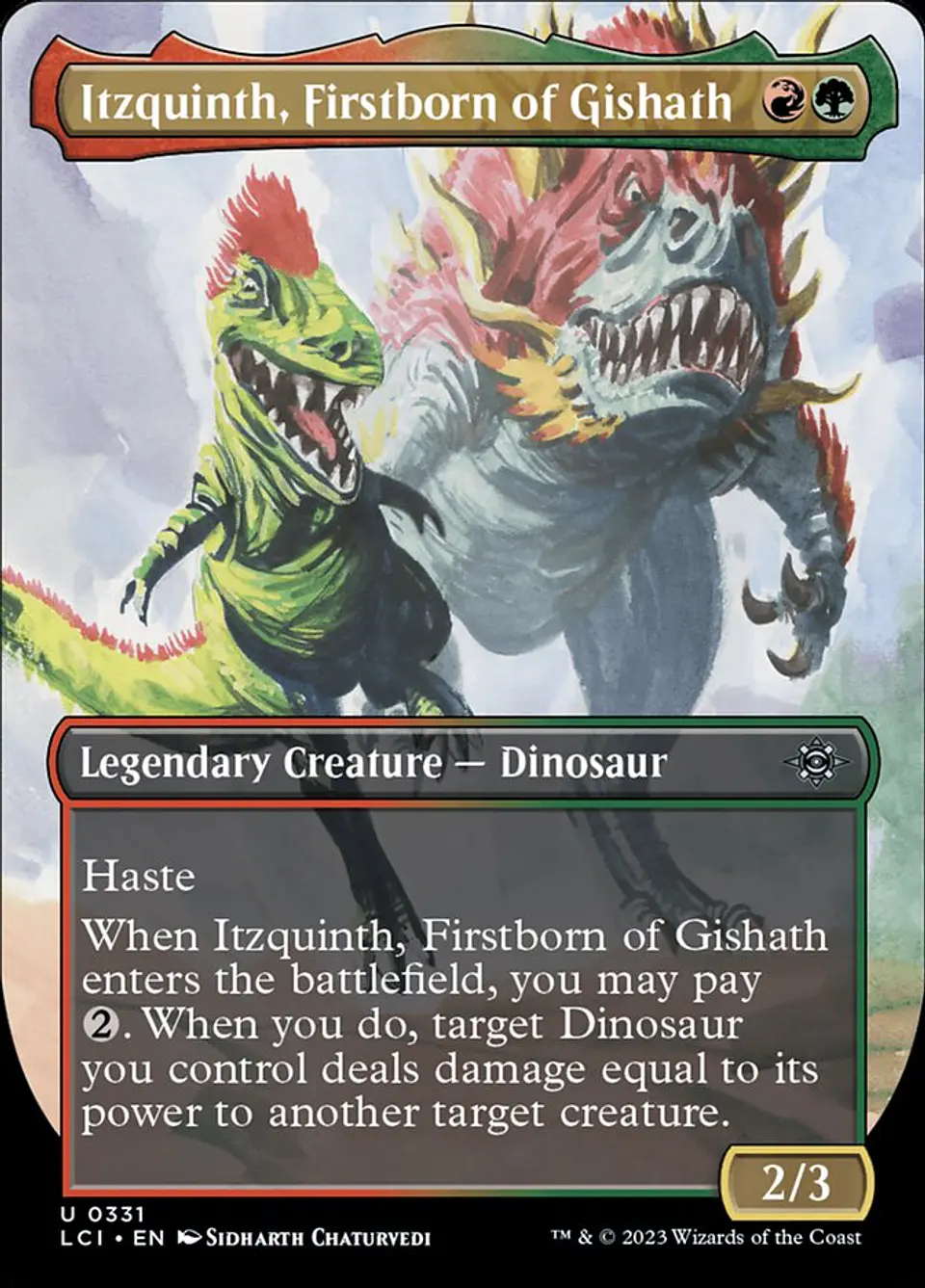 Itzquinth, Firstborn of Gishath (Borderless) 1