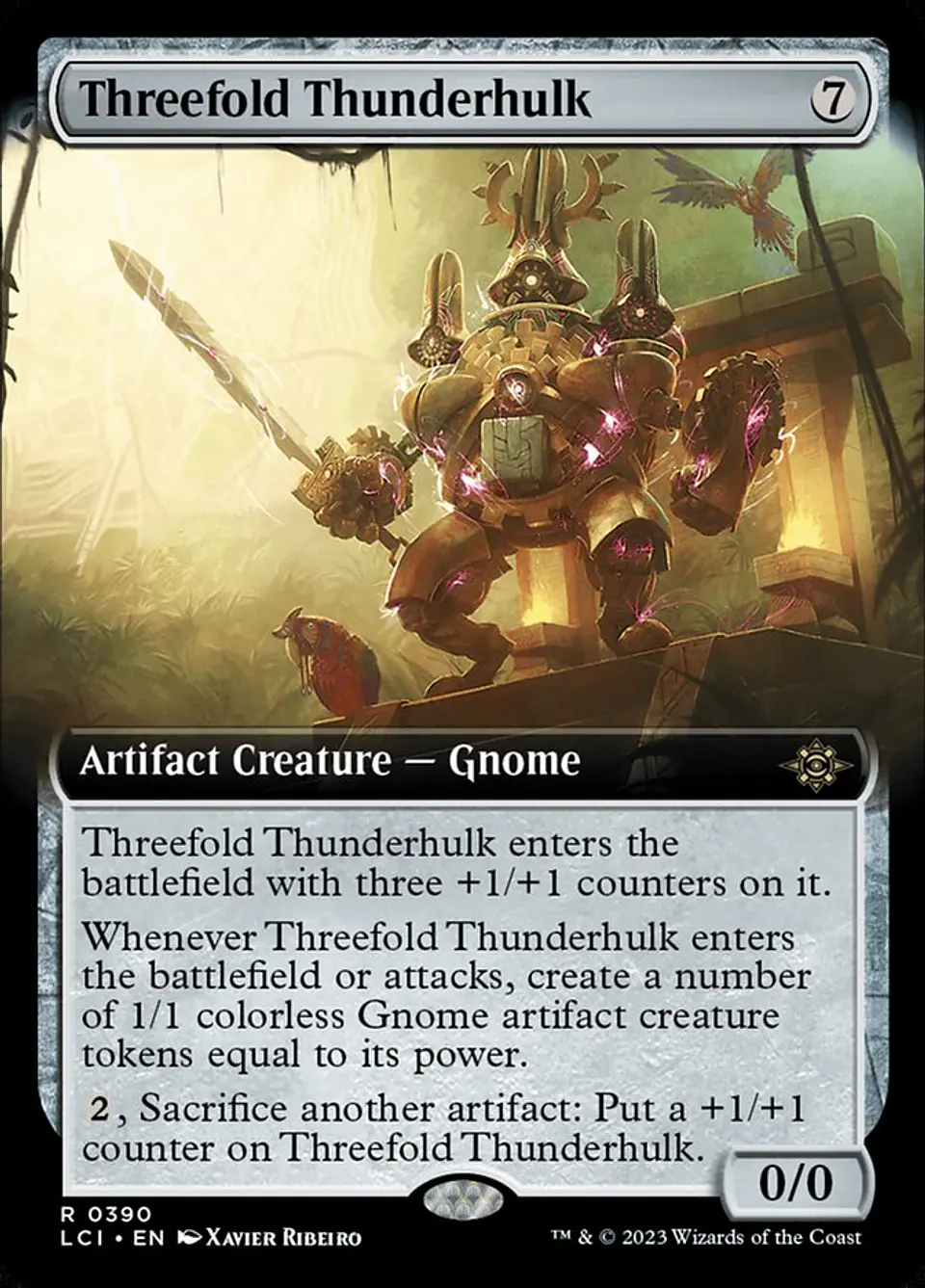 Threefold Thunderhulk (Extended Art) 1