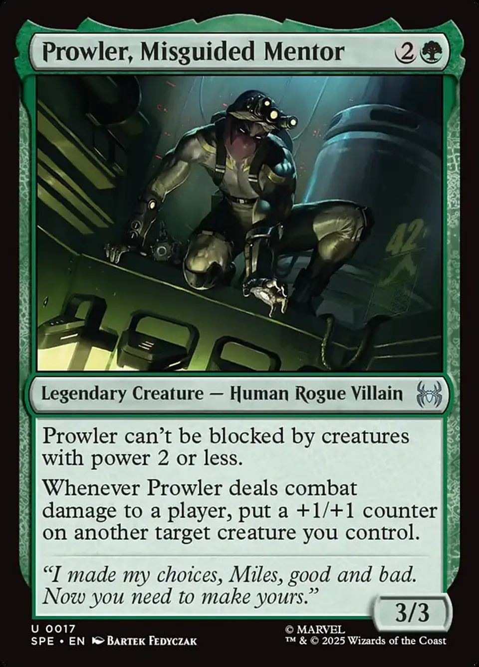 Prowler, Misguided Mentor 1